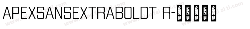 ApexSansExtraBoldT R字体转换